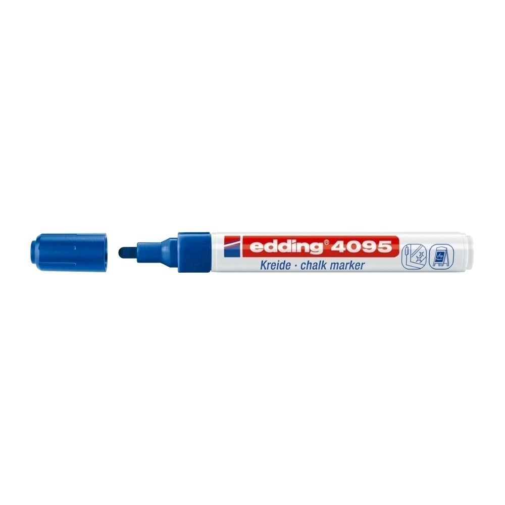 Marker pentru sticla Edding 4095, albastru Marker pentru sticla Edding 4095, albastru